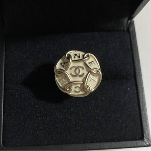 CHANEL シャネル 正規ボタン使用 リング 指輪 フリーサイズ ボタン ビンテージ