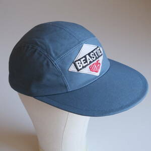 BEASTIE BOYS ヴィンテージワッペン 5パネル キャップ ブルー キャンバス CAP 刺繍 ビースティー ボーイズ USA