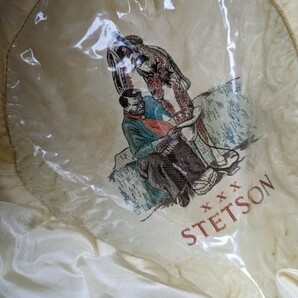 ビンテージ Stetson ３ｘBeaver Hat ステットソン ハット フェドラハット 帽子 元箱付き 高級ハット / ウィペット ジョニーデップ 中折れ の画像6