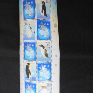 ◆記念切手 南極条約発効50周年 80円×10枚 1シート未使用 解説書付き 2011（平成23）年6月23日発売 日本郵便 郵便局の画像3