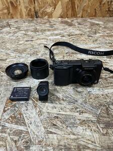 (6266) RICOH GX200 ファインダーVF-1 レンズHA-2 デジタルカメラ バッテリー 現状品