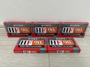 【未使用品】SONY C-90HFA HF90 カセットテープ 5個組 90分 ノーマルポジション ソニー 日本製 音楽録音用 オーディオ 英会話