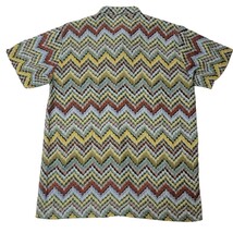 【希少】イタリア製 ミッソーニ MISSONI ジグザグ柄 アロハシャツ 半袖シャツ 48 カジュアルシャツ L ハワイアンシャツ_画像6