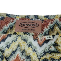 【希少】イタリア製 ミッソーニ MISSONI ジグザグ柄 アロハシャツ 半袖シャツ 48 カジュアルシャツ L ハワイアンシャツ_画像9