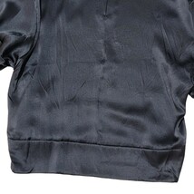 【極美品】日本製 シルク100%生地 ドゥロワー Drawer ブラウス 36 シャツ S～M 長袖 プルオーバー 黒 半袖モックネックシャツ_画像9