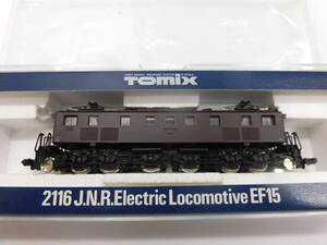 TOMIX トミックス　2116　国鉄 ＥＦ１５形 電気機関車　　モーター動作確認済　ライト点灯