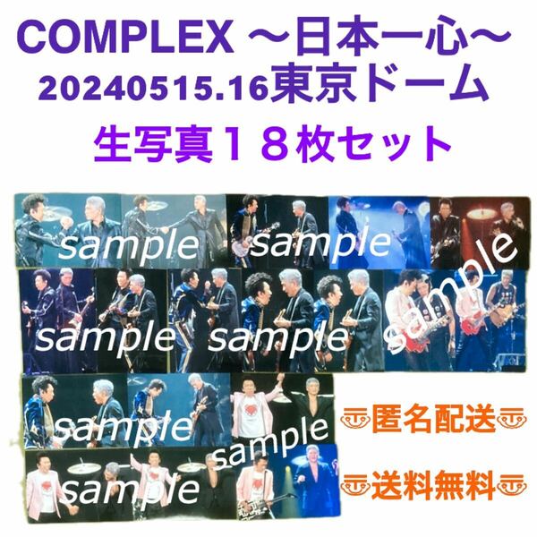 COMPLEX 日本一心　20240515.16 東京ドーム　生写真 18枚セット