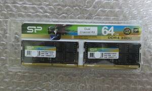 * new goods SP silicon power SP064GBSFU320F22 DDR4-3200 32GB×2 total :64GB