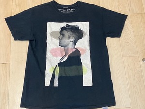 JUSTIN BIEBER/ジャスティン・ビーバー/公式ライセンスTシャツ/バンドT/ブラック/Lサイズ