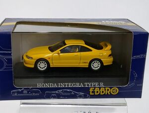 EBBRO エブロ ホンダ インテグラ タイプR イエロー 1/43 ミニカー◆3115/登呂店