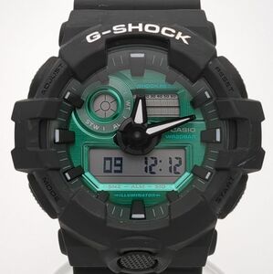 G-SHOCK　GA-700MG　デジタル　アナログ針　ラバー　グリーン文字盤　メンズ　アナデジ　腕時計　CASIO ◆3111/藤枝インター店