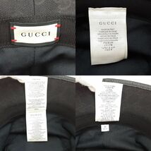 グッチ GGキャンバス ハット 576587 4HG53 ブラック サイズM（58ｃｍ） GUCCI ◆3105/高林店 S_画像7