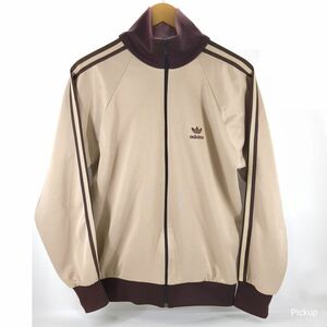 【ビンテージ】 adidas ジャージ ベージュ×ブラウン サイズ不明 80年代 アディダス 古着 中古 USED リユース ヴィンテージ ◆3104/磐田店