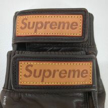 【中古】 LOUIS VUITTON×Supreme レザーベースボールグローブ ブラウン サイズ24cm モノグラム SV0137 手袋 ルイヴィトン ◆3104/磐田店_画像3