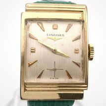 ロンジン　手巻き腕時計　Cal370　スモールセコンド　スクエア　10KGF　12H稼働確認済　要OH　LONGINES　中古　◆3111/藤枝インター店_画像1