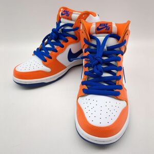 ナイキ　ダンクハイ　AH0471-841　スニーカー　オレンジ×ホワイト　SIZE 26.5cm　ハイカット　SB DUNK HIGH TRD QS　NIKE ◆3109/宮竹店