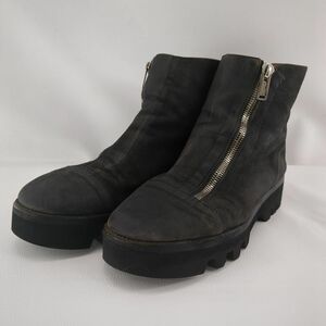 アンダーカバーイズム　ブーツ　サイズ M　ブラック　メンズ　FRONT ZIP SUEDE BOOTS　UNDERCOVERISM 古着 中古 ◆3114/高洲店