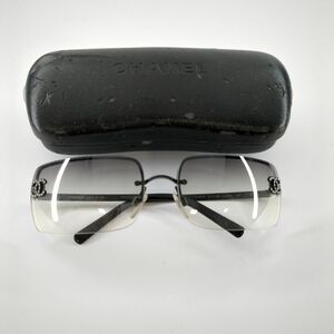 CHANEL Chanel sunglasses 4104-B gray × black here Mark *3118/ Shizuoka Shimizu shop 