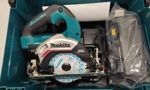 【未使用】 MAKITA HS474DRGX 125mm 充電式マルノコ 青 ブルー 純正18V6.0Ahバッテリー2個 マキタ ◆3117/登呂バザール店