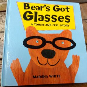 海外しかけ絵本 「Bear's Got Glasses」A Touch And Feel Story 洋書 英語絵本