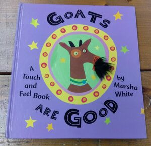 海外しかけ絵本「Goats」A Touch And Feel Book 洋書 英語絵本