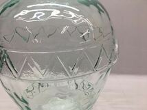 ◆イタリア製 花瓶 ガラス製 ソーダガラス？ 直径約31cm×高さ約42.5cm 特大 花器 花入 フラワーベース 壺 インテリア オブジェ _画像6