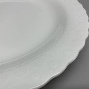 Y■未使用■ NARUMI ナルミ 鳴海製陶 Silky White シルキーホワイト プレート 5枚 直径25.8㎝ BONE CHINA 陶器製 やきもの 皿 中皿 食器 白の画像7