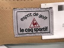 H■未使用■① le coq sportif ルコックスポルティフ サンバイザー ホワイト 白 黒 パイル リボン ゴルフウェア レディース 韓国 タグ付き_画像8