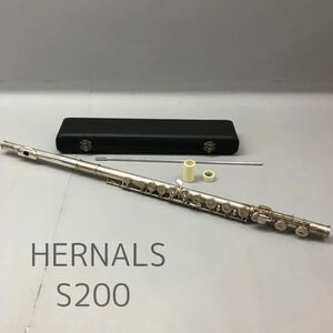 T■ HERNALS ヘルナルス S200 フルート 管楽器 クリーニングロット / ハードケース付 音楽 演奏 練習 動作未確認 中古品 現状品