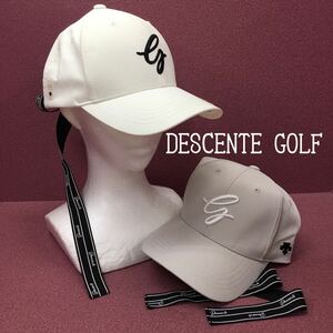 SU# DESCENTE GOLF Descente Golf колпак 2 позиций комплект белый серый лента Logo вышивка лента колпак шляпа женский Корея 