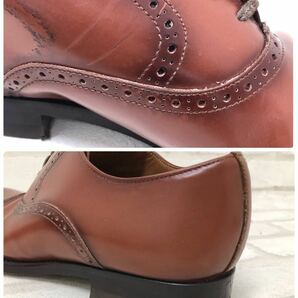 H■① REGAL リーガル クォーターブローグ 革靴 25.5cm メンズ ブラウン 茶 レザーシューズ ビジネスシューズ ストレートチップ 靴 中古品 の画像7