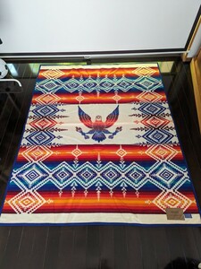 激レア　イーグル　PENDLETON　ペンドルトン　RN29685　ウール　ブランケット　家庭用カーペット 豪華 寝室 インテリア レトロ