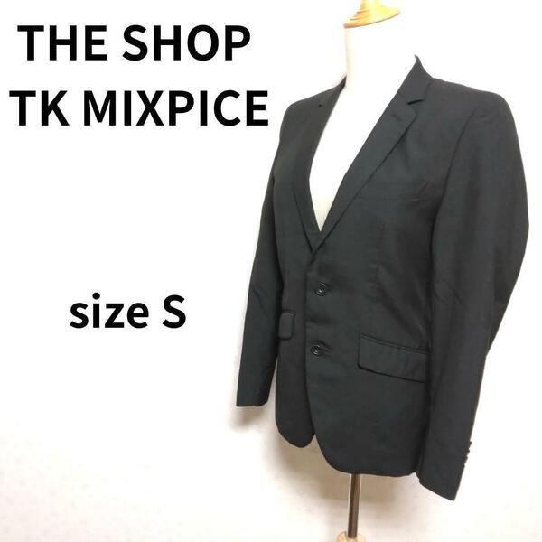 THE SHOP TK MIXPICE ブラックカラー長袖テーラードジャケット アウター 黒系 Sサイズ ブレザー