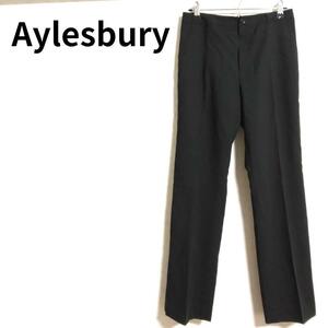 Aylesbury 東京スタイル 上質ウール素材 ブラックカラー スラックス 男女兼用 ボトムス パンツ ズボン 黒系