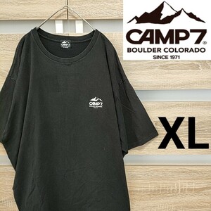 CAMP7（キャンプセブン） デザイン半袖Tシャツ XL 黒色（My32）No.CP411413 ブラック ■宅急便コンパクト発送！