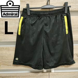 Admiral ENGLAND（アドミラル）ハーフパンツ L 黒×黄 美品（My16）AD540405H01 ■ネコポス発送！