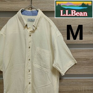 LLBean（エルエルビーン）半袖シャツ M クリーム色（My9）■ネコポス発送！②