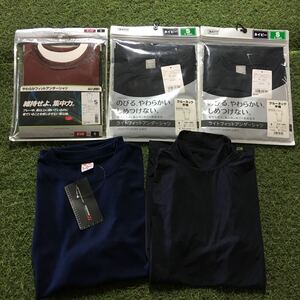 RR341-A52 ZETT 半袖ハイネック 半袖クルーネック SSK ローネック半袖 wundou Tシャツ アンダーシャツ Sサイズ5点 未使用 展示品 ウェア