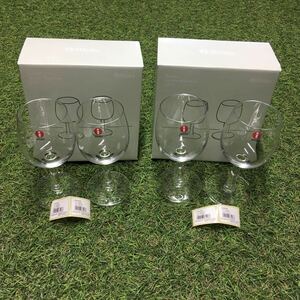 RX409 D-09 iittala イッタラ Raami Aperitif glass Aperitiivilasi 120ml ペア クリア 北欧 2点まとめ 箱汚れ有り 未使用 保管品 グラス