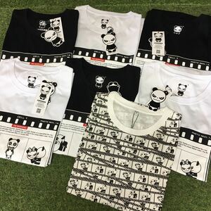 HP107-A65 HIPANDA ハイパンダ ラブプリント 半袖 Tシャツ XXLサイズ ホワイト ブラック 7点まとめ 未使用 展示品 ウェア