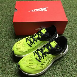 YO022 ALTRA アルトラ M VANISH CARBON UK8.5 27.0～27.5cm ロードランニングシューズ BLACK/LIME アウトドア 未使用 展示品 靴