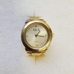 0514D KILA кольцо часы 18 золотой K18 K18 печать есть масса : примерно 9.4g Gold аксессуары кварц античный часы кольцо 