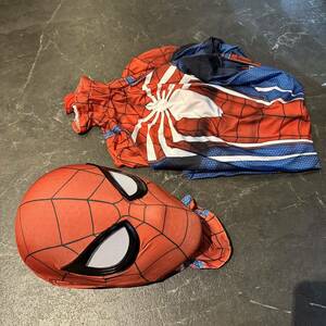 スパイダーマン　PS4 コスプレ　スーツ　フェイスシェル　リアル上級新品コスプレ