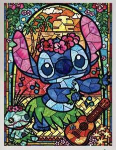  бриллиант искусство витражное стекло способ Stitch Disney 