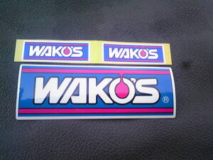 ★★∇　*新取引 　　*評価2700 *ワコーズ　 *ＷＡＫＯ'Ｓ　　＊本物! 　*【角ステッカーｘ1＋ミニステッカーｘ2】*セット　　　　