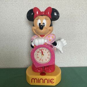《動作確認済》レトロ Disney ミニーちゃん目覚まし時計 ミニーマウス ディズニー Disny Time SEIKO
