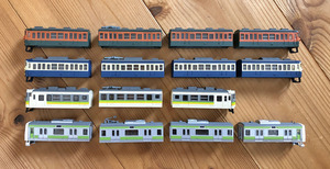 Bトレインショーティー　ＪＲ電車　４種類　１５両セット