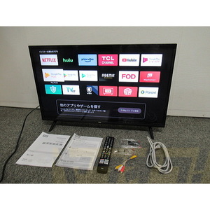 32V型【中古】TCL 2021年製 液晶テレビ 画面小傷 リモコン欠けあり【送料無料】B-CASカード付【32S5200A】S5200シリーズ