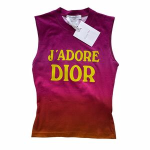 新品 タグ付き DIOR J'ADORE ディオール ジャドール ノースリーブ タンクトップ WORLD CHAMPION グラデーション カットソー 38