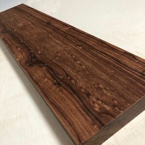 ローズウッド　板目　厚板ブロック　美杢　685×165×34×4.2キロ 100サイズ
